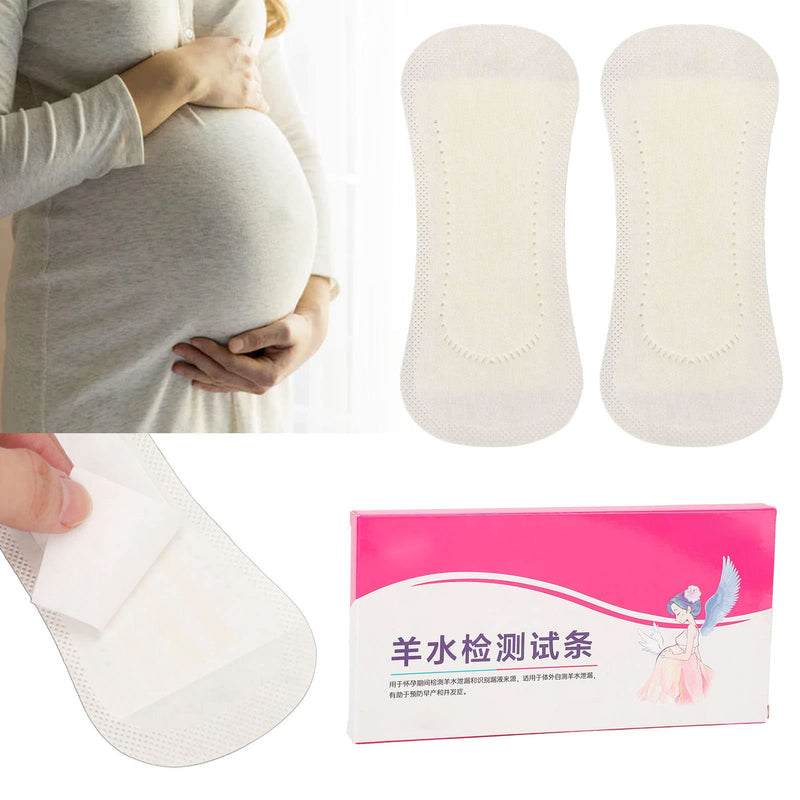 [Australia - AusPower] - 2pcs Amniotic Fluid Test Strip Maternity Home Easy to Use High Sensitivity Feminine PH Test Strips with Amniotic Fluid Control Chart for PH Value Detection 