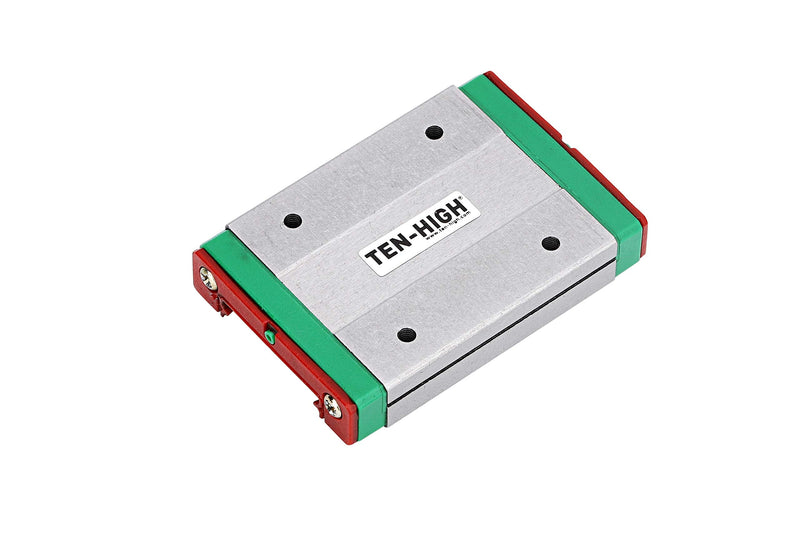 [Australia - AusPower] - TEN-HIGH MGN12 100mm Linear Guide Rail Linear Motion Slide Rails Linear Motion Products, for 3D Printer and CNC Machine, 2pcs Rails + 2pcs MGN12H Block Bearings (Longer Block) 