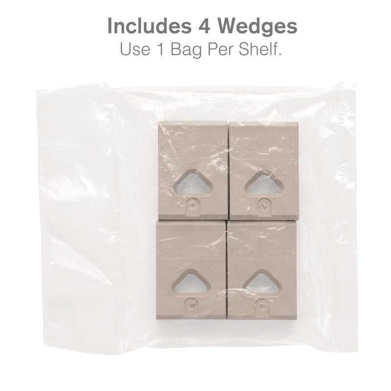 [Australia - AusPower] - Metro MQ9985 MetroMax Q Industrial Plastic Shelving Wedges, Bag of 4 