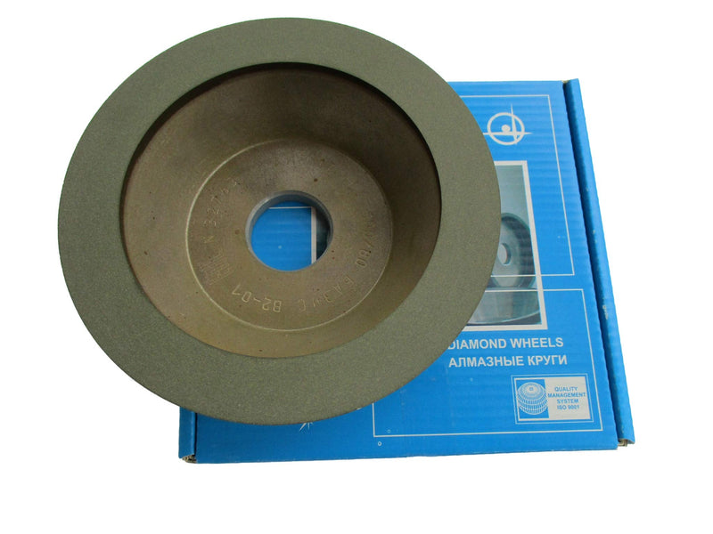 [Australia - AusPower] - Dia 6 inch (150x20mm.) Hole 1.26" (32mm.) Width: 0.8" (20mm.) Type: 12A2-45 Cup Tool Diamond Grinding Wheel for Carbide (200/160 Micron (70 Grit)) 