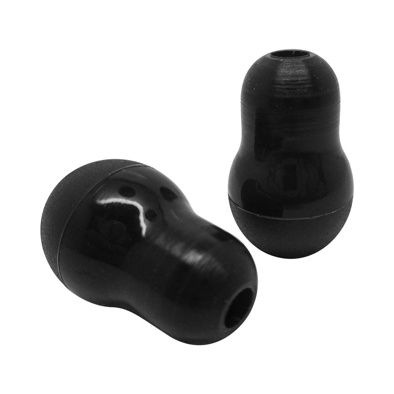 [Australia - AusPower] - LUFOX 2 Pair Black Color Silicone Ear Tips Earbud Replacement for Littmann Stethoscope ¡­ 2pair 