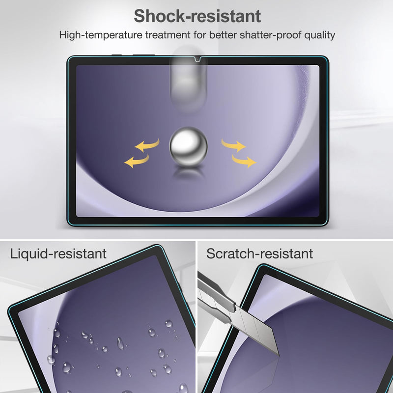 [Australia - AusPower] - 2 Pack Screen Protector for Galaxy Tab A9 Plus 11 Inch 2023, HD Tempered Glass 9H Film Guard for 11" Tab A9+ 5G Tablet (SM-X210/X216/X218) 2 