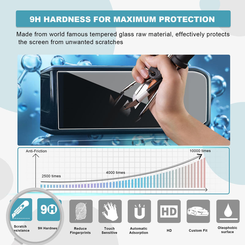 [Australia - AusPower] - CDEFG for 2024 Wrangler JL 12.3-Inch Screen Protector for 2024 Wrangler Rubicon Sahara Sport S Sport Willys Tempered Glass Screen Protector Foils Navigation Radio Touch Screen Display Screen Glass Protector for 2024 Wrangler 12.3IN 