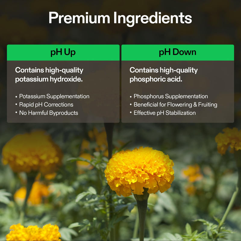 [Australia - AusPower] - VIVOSUN Digital pH Meter and pH Up & pH Down Kit, 1 Quart Each, pH Control Kit for Balanced pH Level and Optimal Nutrient Uptake, pH Adjuster Liquid Fertilizer for All Plants and All Growing Systems 
