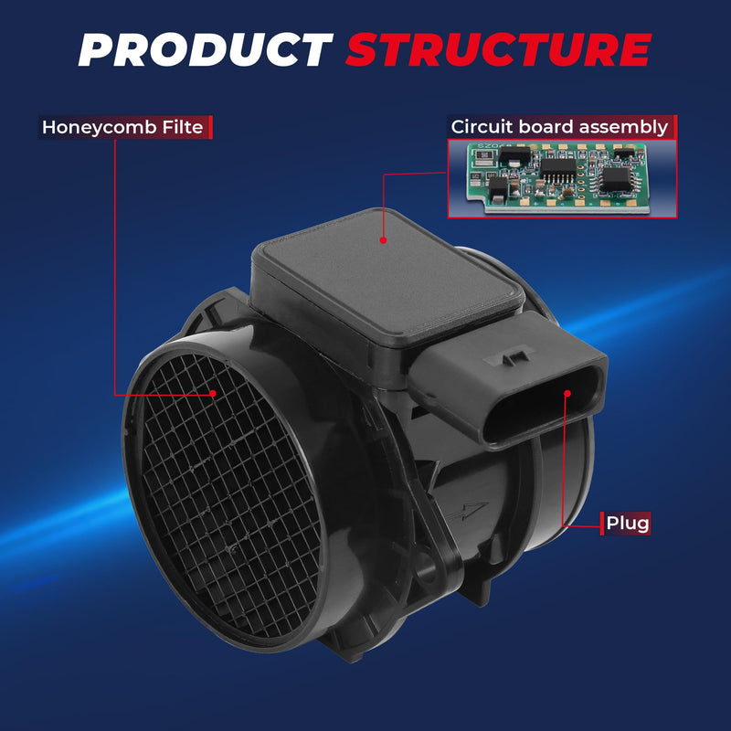 MOSTPLUS Mass Air Flow Sensor Meter MAF Compatible for Chevrolet Aveo Pontiac G3 1.6L 0280218207