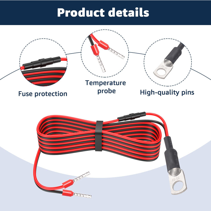 [Australia - AusPower] - Temperature Sensor Compatible with Victron Energy for BMV-702/712 – Battery Monitor Accessory, Compatible with Victron BMV-712 & BMV-702, Enhances Charging Accuracy 