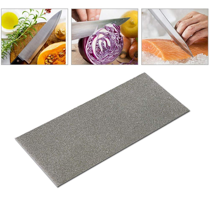 [Australia - AusPower] - Rectangle Diamond, Thin Grinding Polishing Diamond Square Knife Tool Sharpening Stone Whetstone 80-3000 Grit for Outdoor Kitchen Grinding Tool (80 Mesh) 80 mesh 