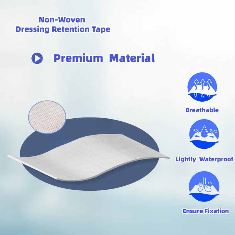 [Australia - AusPower] - Non-Woven Dressing Retention Tape,2InchesX11Yards,Gentle Adhesive Bandage, Hypoallergenic and Breathable,Medical Grade Wound Dressing Tape Sensitive Skin for Wound Care?Pack of 1Roll? 2InchesX11Yards 1 
