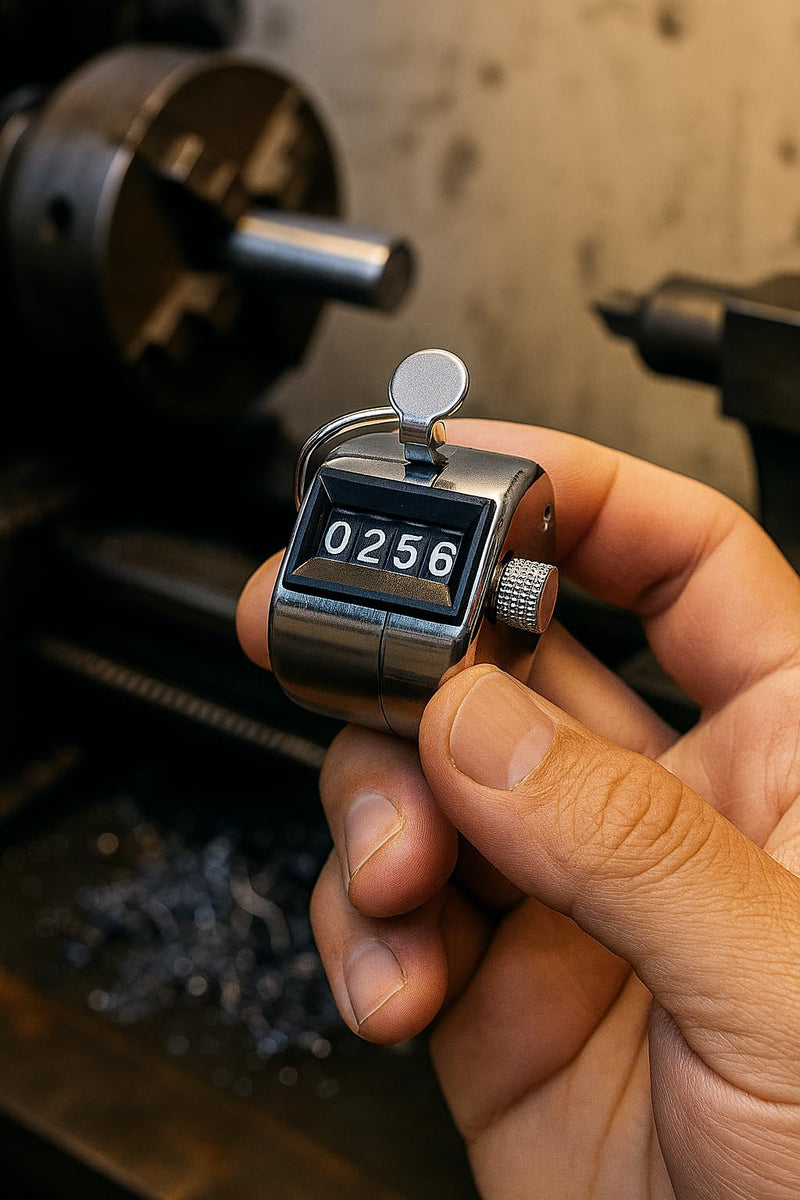 [Australia - AusPower] - Templeton Pro TMP-4H Hand-Held Tally Counter 4-Digit | Professional Japanese-Made Clicker Counter, Counts 0-9999 | Industrial Grade People Counter, Lap Counter, Pitch Counter | Rated 5 Million+ Clicks 