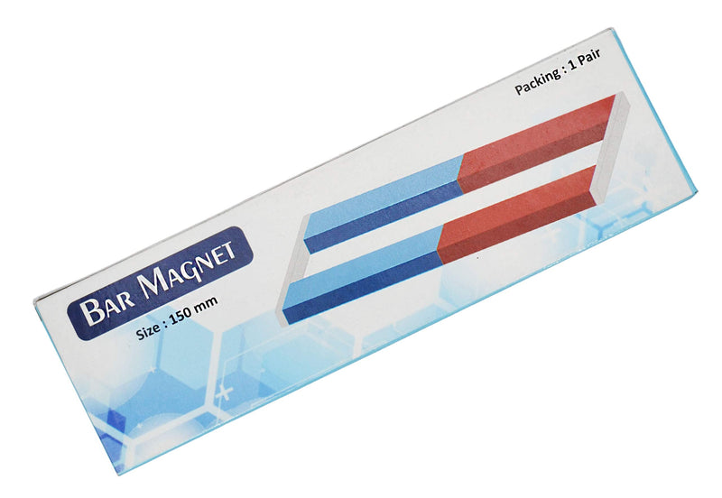 [Australia - AusPower] - EISCO 2PK Bar Magnets, 6 Inch - N/S - includes Keepers - Chrome Steel 