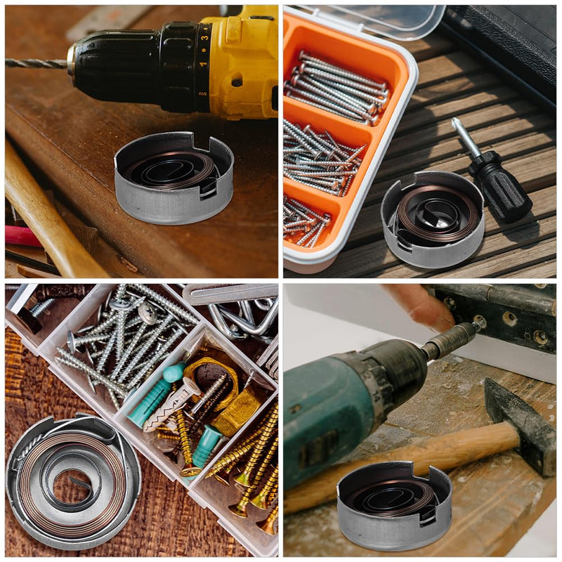 [Australia - AusPower] - ARTIBETTER 1 Set Clockwork Return Spring Quill Feed Spring Assembly Drill Press Quill Return Spring Coil Spring Assembly Drill Press Quill Feed Spring Quill Spring Assembly Silver Steel 