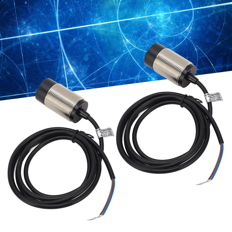 [Australia - AusPower] - Proximity Switch, 30mm Diameter 2 Set Proximity Switch Inductive AC NC Normally Closed 2 Wire Cylinder Sensor Anti Interference LED, Inductive body sensor inductor switch inductive switch 