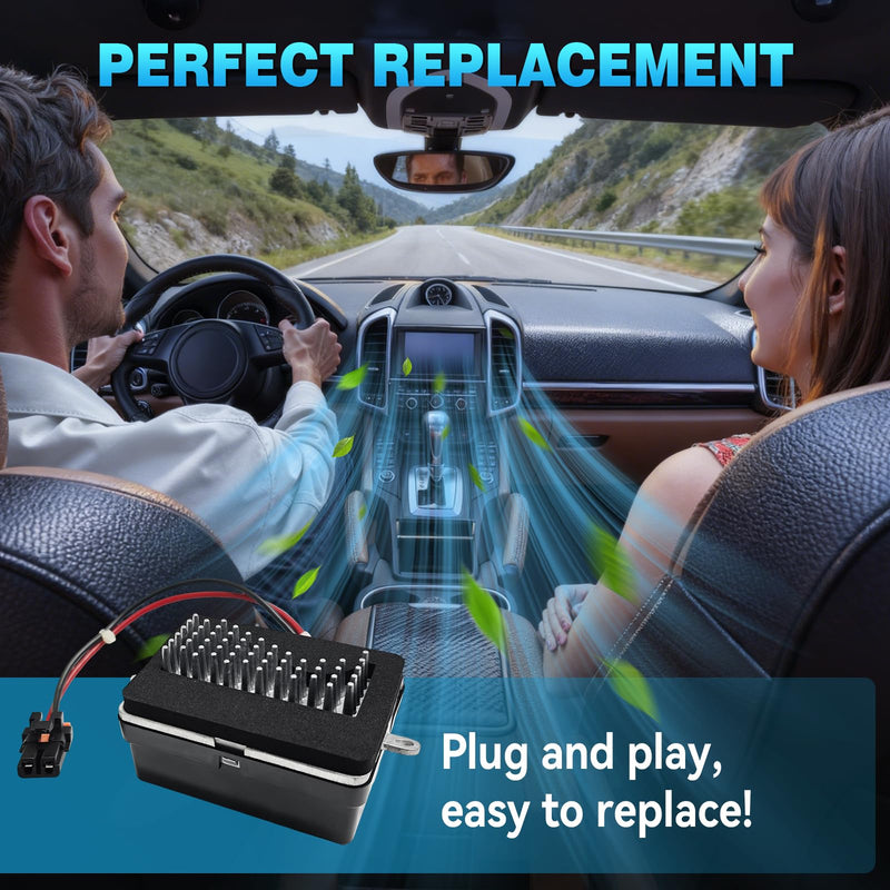 16250785 Front Auto Control HVAC Blower Motor Resistor Compatible with Cadillac Escalade, for GMC Yukon/Sierra 1500 2500 3500 R449019 1