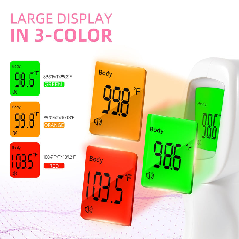 [Australia - AusPower] - [Value Bundle] Snomd Forehead Thermometer JXB-178 & Snomd Digital Thermometer for Adults and Kids DT008 