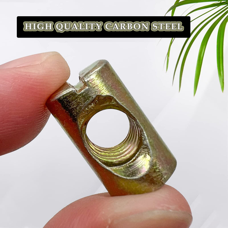[Australia - AusPower] - M8x20mm Slotted Barrel Nuts,Cross Dowels Slotted Galvanized Nuts for Furniture Beds Chairs(20Pcs) M8x20mm 