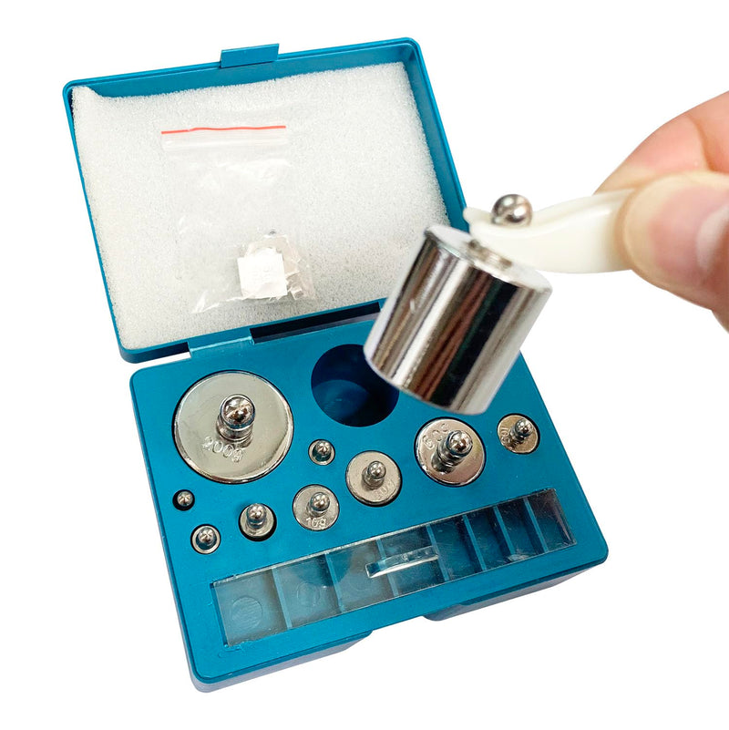 [Australia - AusPower] - Calibration Weight 19PCs/Set,10mg-200g Total: 501.1g Weights Precision Stainless Balance Scale for Digital Jewellery Scale Lab Educational Science 19 Pcs Kit(10mg-200g) 