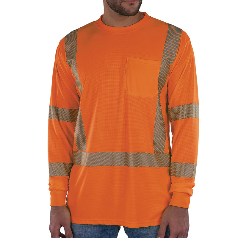 Ergodyne Unisex Adult Glowear 8370 Performance Hi-vis Long Sleeve T-Shirt - Type R, Class 3 5X-Large Orange