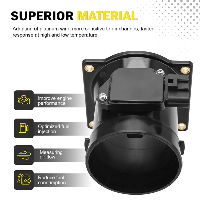 [Australia - AusPower] - Mass Air Flow Meter MAF Sensor for Ford Expedition F150 F250 F350 F450 F53 F550 Lobo Taurus 1999-2004 Lincoln Blackwood Navigator 1999-2003,Replaces F81F12B579BA XL3F12B579BA AFLS174 AFH8006 