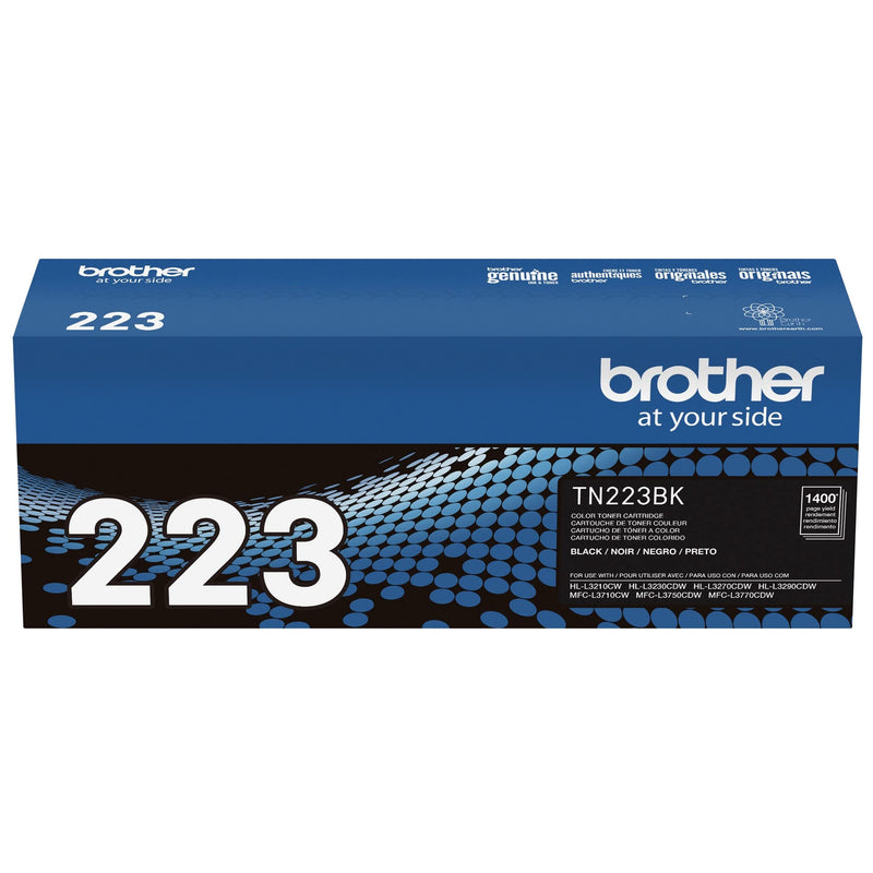 [Australia - AusPower] - Brother Genuine TN223BK, Standard Yield Toner Cartridge, Replacement Black Toner, Page Yield Up to 1,400 Pages, TN223, Amazon Dash Replenishment Cartridge 