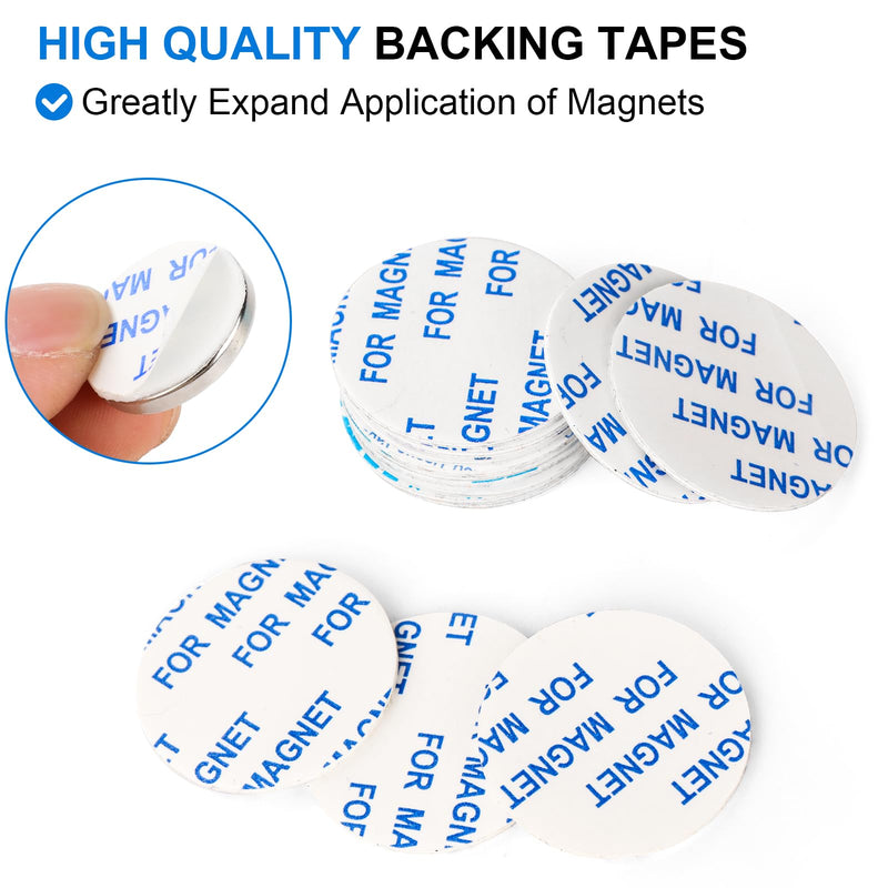 [Australia - AusPower] - TRYMAG Small 20x3mm 6 Pieces Strong Neodymium Magnets, Disc with Adhesive Backing for Crafts, Heavy Duty Permanent Rare Earth Magnets for Fridge, DIY, Board, Office 20x3 6p Silver 