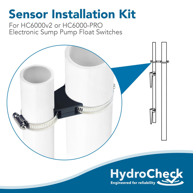 Sensor Installation Kit for HC6000V2 & HC6000 For Float Switches - Eliminates Stray Paths, Prevents False Triggers from High Iron & Mineral Content Water - 3/4 PVC Pipe Not Included Sensor Installation Kit for HC6000v2