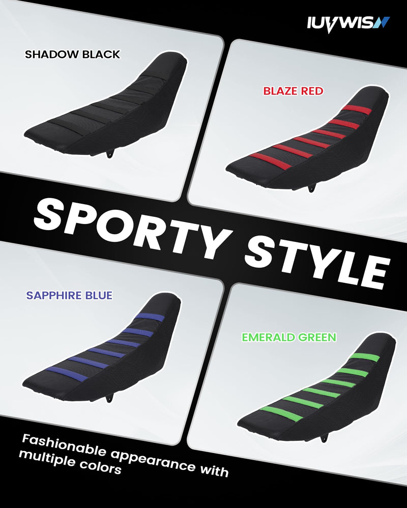 [Australia - AusPower] - Motorcycle Soft Seat Cover Gripper Non-Slip Seat Cover Universal for CRF CR XR 50 110 125 250 450 Hawk SSR Apollo RFZ TAO TAO Dirt Pit Bike Dual Sport Enduro Motocross Red 