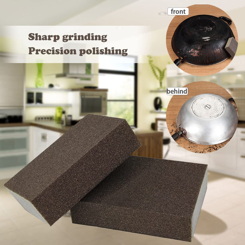 [Australia - AusPower] - Sanding Sponge, 320 Grit Assortment Sanding Block, Wet and Dry Dual-use Sander Sponges for Drywall Metal, Sandpaper Sponge for Wood, Washable and Reusable 320grit-6PCS 