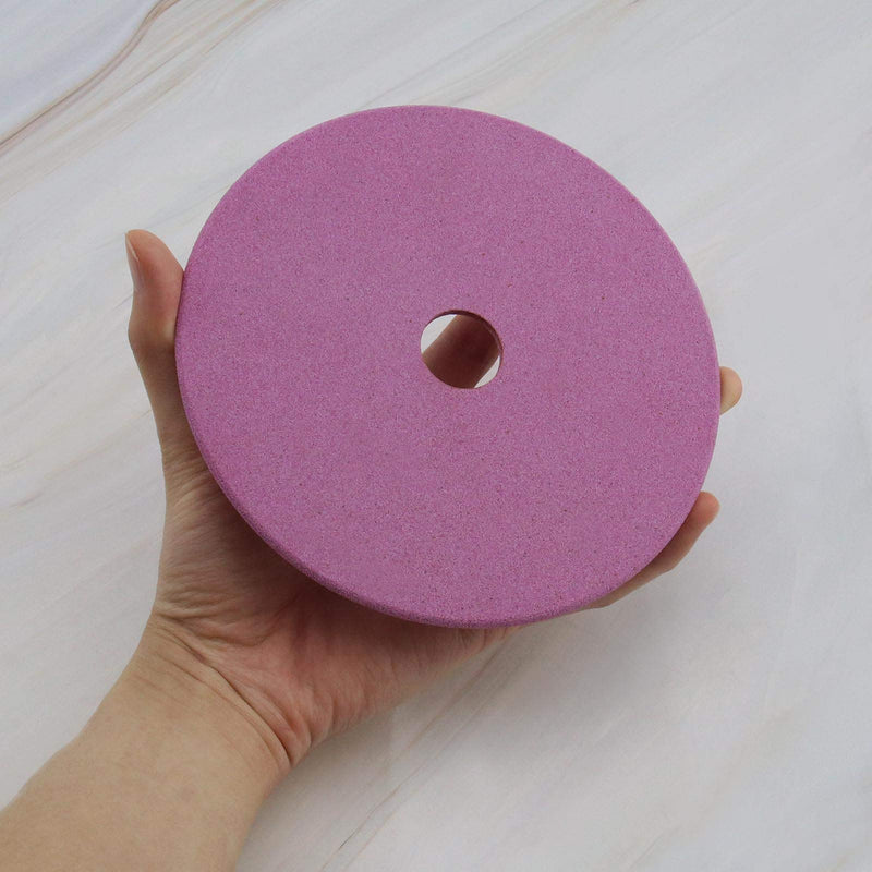Corundum Sanding Discs 145mm Diameter 22.3mm Bore 3.2mm Thickness for Chainsaw Sharpener Pack of 2