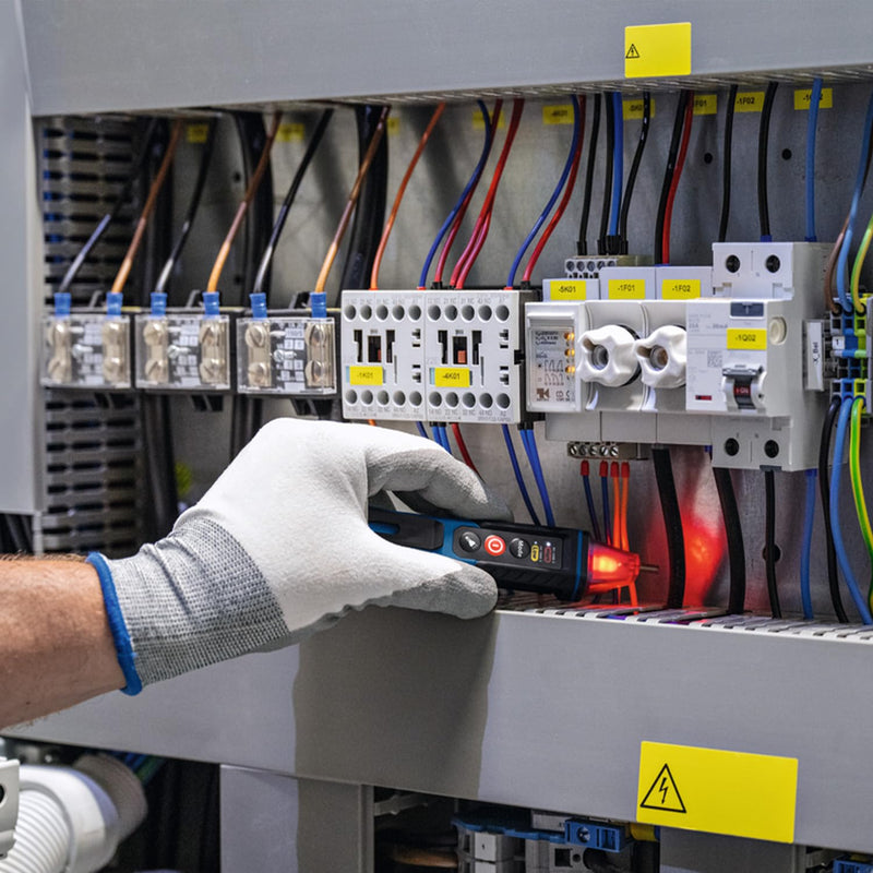 [Australia - AusPower] - Bosch Professional Voltage Tester GVD 1000-17 (Non-Contact Voltage Detection, IP67, Dual Range 24-1000V AC, Integrated Torch, Belt Clip, CAT IV 1000V Tested) 