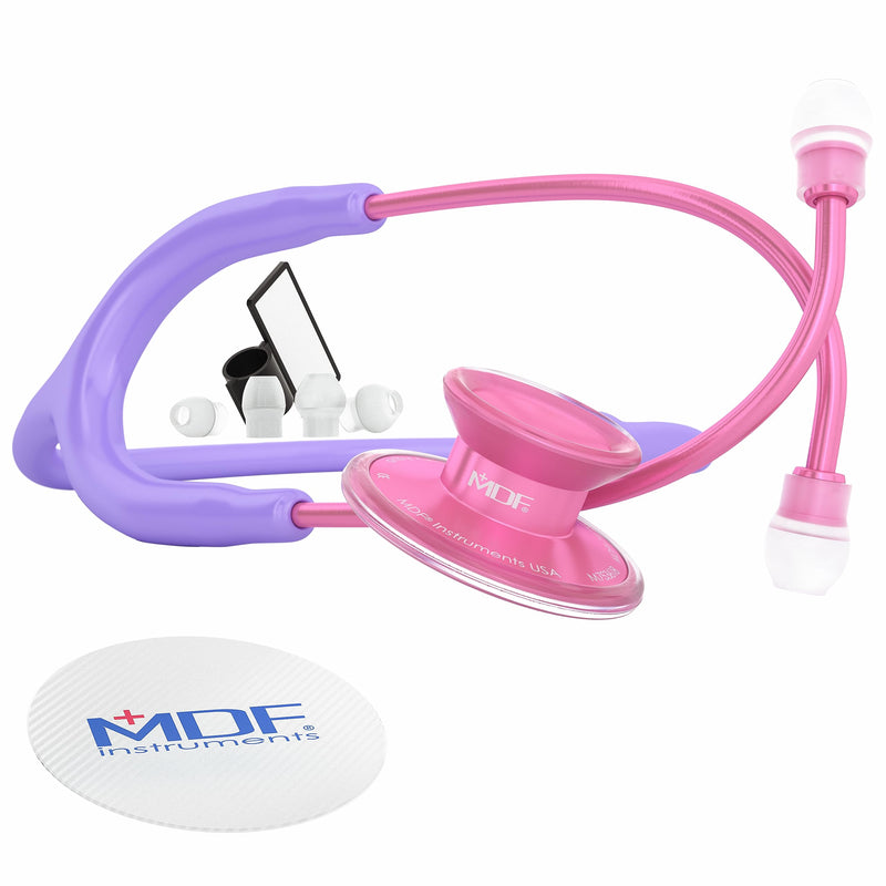 [Australia - AusPower] - MDF Instruments Acoustica Lightweight Stethoscope for Doctors, Nurses, Students + LUMiNiX Medical Professional Penlight 