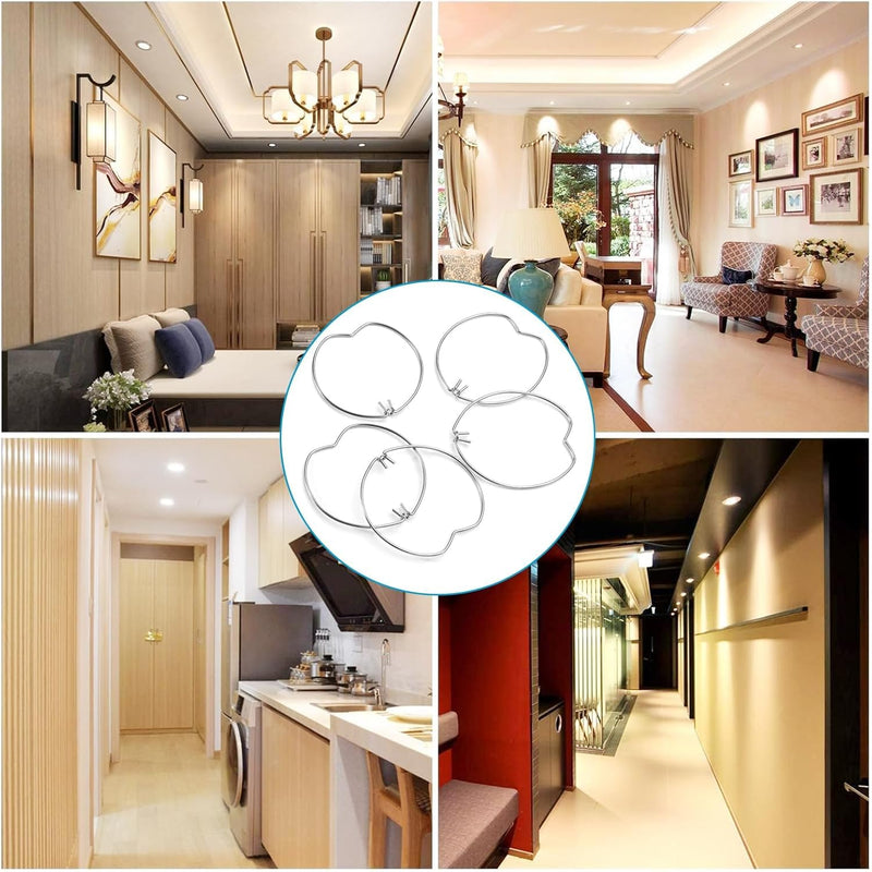 Retaining Spring Rings 24 Pieces Recessed Spotlight Spring Ring MR11 LED Retaining Ring | URHRHU Retaining spring rings spring ring lamp holder for LED spot light recessed lights halogen lamp