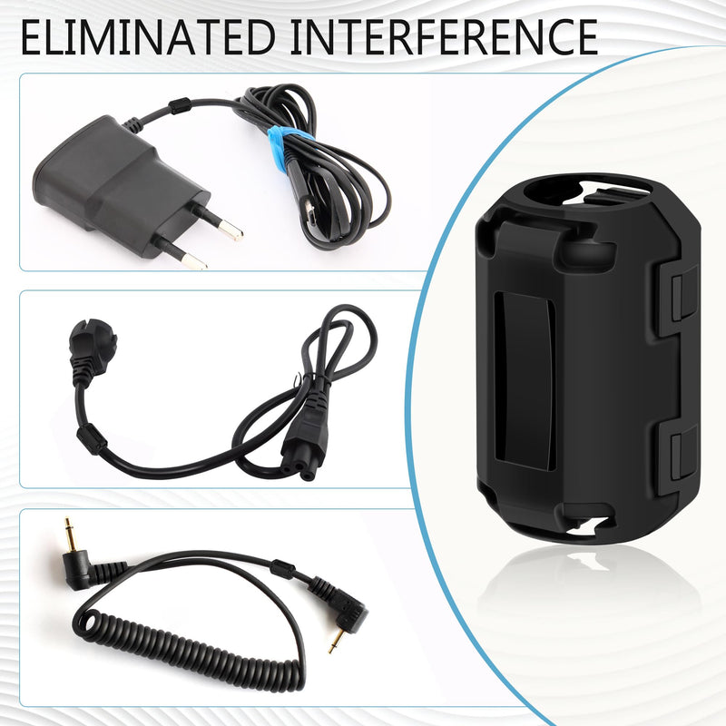 [Australia - AusPower] - 25Pcs Ferrite Chokes Ferrite Beads Snap on RFI EMI Noise Suppressor Cable Clip for 3.5mm 5mm 7mm 9mm 13mm Diameter Cable 