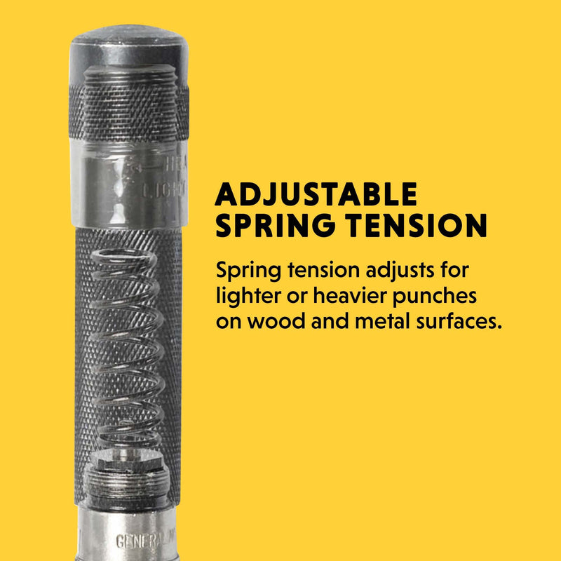 [Australia - AusPower] - General Tools Heavy-Duty Automatic Center Punch #78 - Nail Punch Tool to Mark and Scribe - Machinist Tools Heavy Duty Steel 
