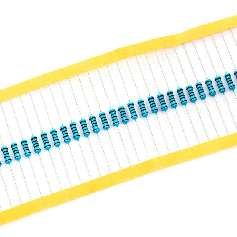 Chanzon 100pcs 1/2W (0.5W) 100 ? ohm Metal Film Fixed Resistor 0.01 ±1% Tolerance 100R MF Through Hole Resistors Current Limiting Rohs Certificated [1-2ZC05] 100 ohm