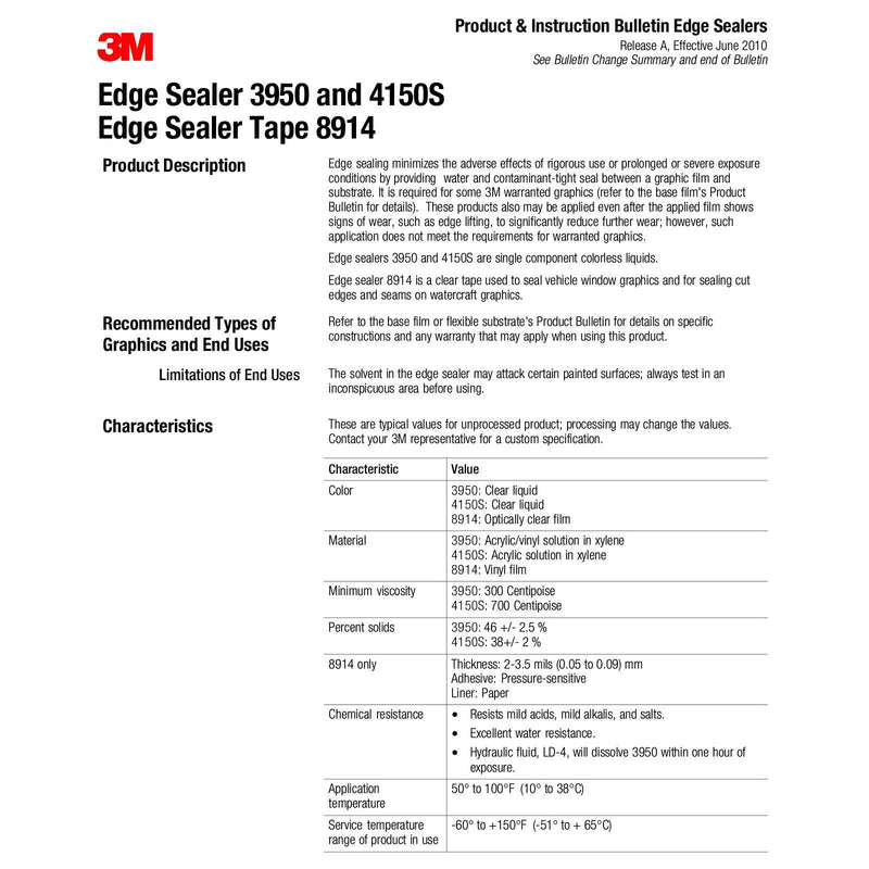 8520ES Matte Clear Edge Sealer Sealing Tape for Vinyl Wrap Perforated Film Made from Genuine 3M 8520 ES Matte