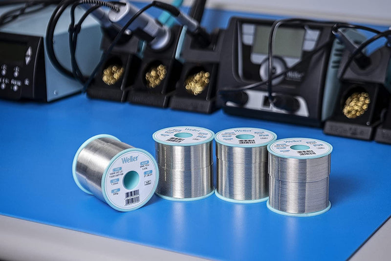 Weller WSW SCN M1 (T0051402699) Lead Free Solder Wire, Ø 1.0mm, Alloy Sn99.3Cu0.6Ni0.05, Flux Content 3.5%, 100g, Silver 1,0mm, 100g