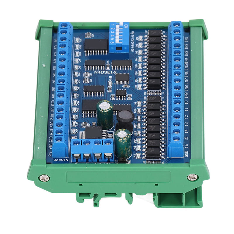 [Australia - AusPower] - 16 Input 16 Output Expansion Board RS485 16 Channel Remote Control Switch Module DC 6.5 to 30V PLC IO Module for Smart Home With shell 