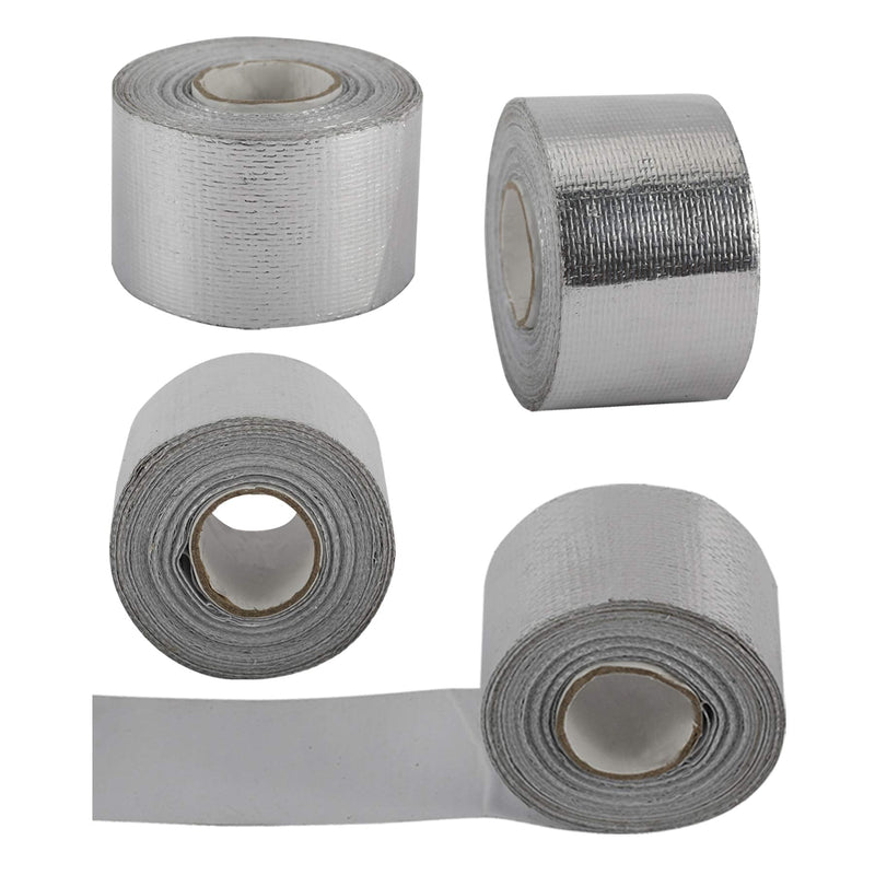 [Australia - AusPower] - AuInn Self-Adhesive Heat Reflective Heat Resistant High Temperature Tape Fiberglass Heat Shielding Foil Tape (1.5 Inch × 29.53FT) 