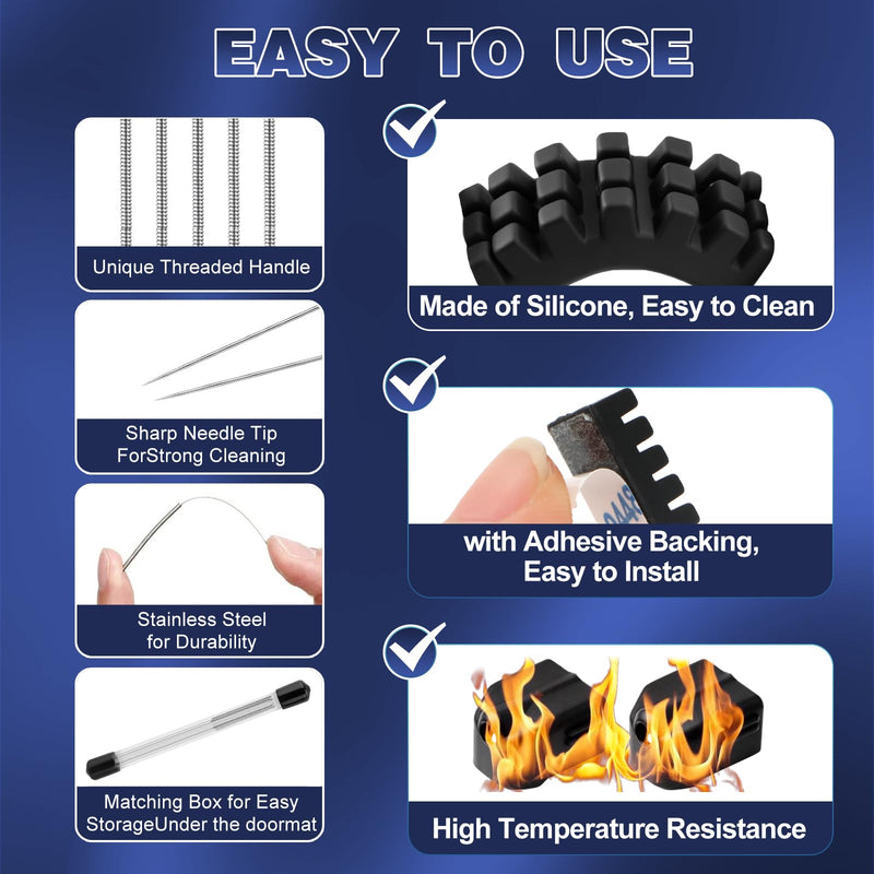 [Australia - AusPower] - Upgraded AD5X Nozzles Kit, with 2PCS 0.4MM Nozzles, 2 Silicone Sock, 2 Nozzle Brush, 20 Cleaning Needles and 2 Silicone Greases, All Metal Integrated Hotend, Compatible with AD5X 3D Printer Parts 