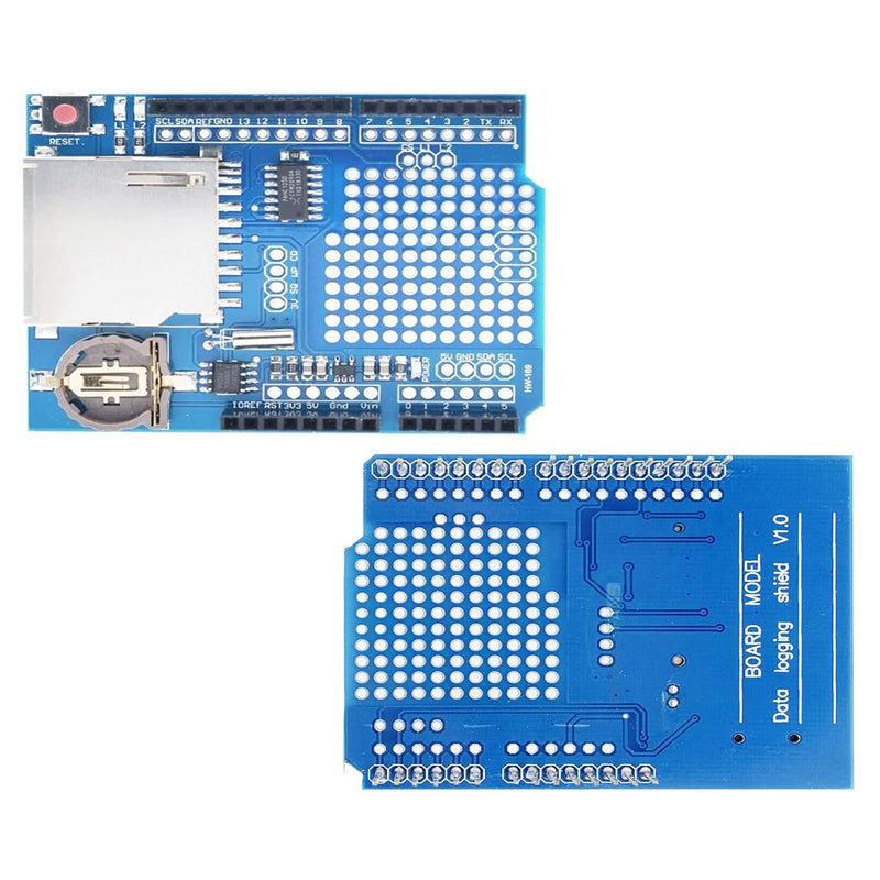 [Australia - AusPower] - Data Logging Shield XD-204 Data Logger Module Logging Shield Data Recorder Shield for Arduino UNO w/SD Card 