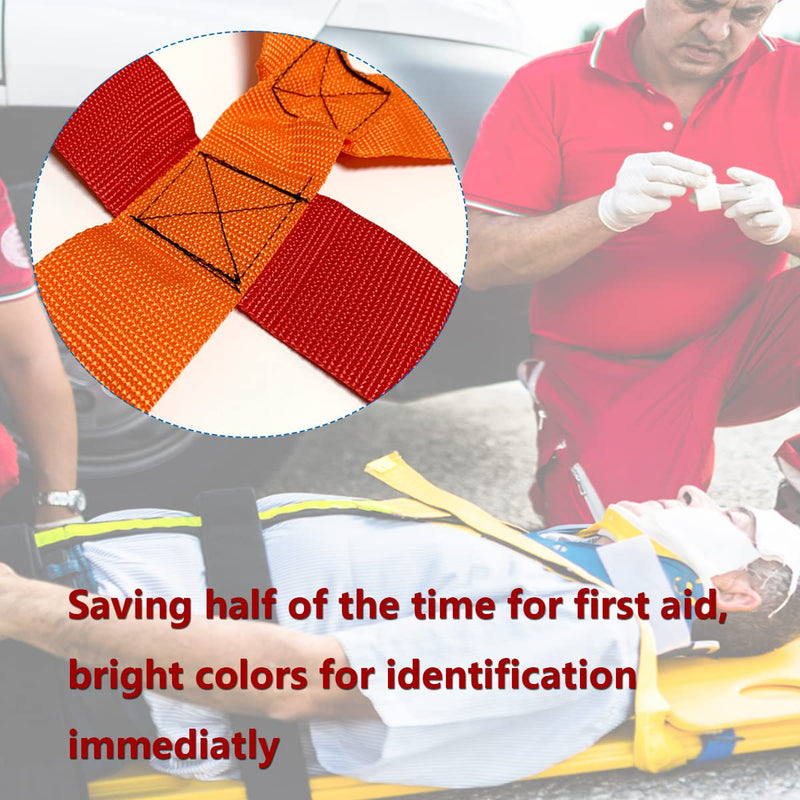 [Australia - AusPower] - First Aid Spine Backboard Strap - Emergency Stretcher System Immobilization Belt for Rescue Supplies, 10 Reflective Colors 