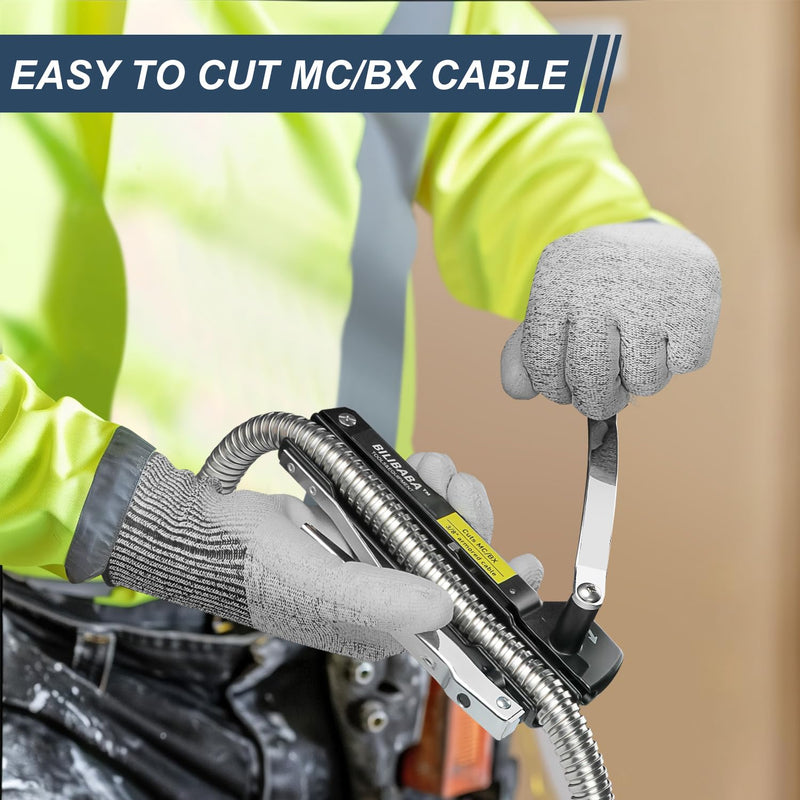 [Australia - AusPower] - MC Cable Cutter, Cuts 3/16" to 7/10" BX/MC Cable, 53725 Cable Cutters with Blades Storage 