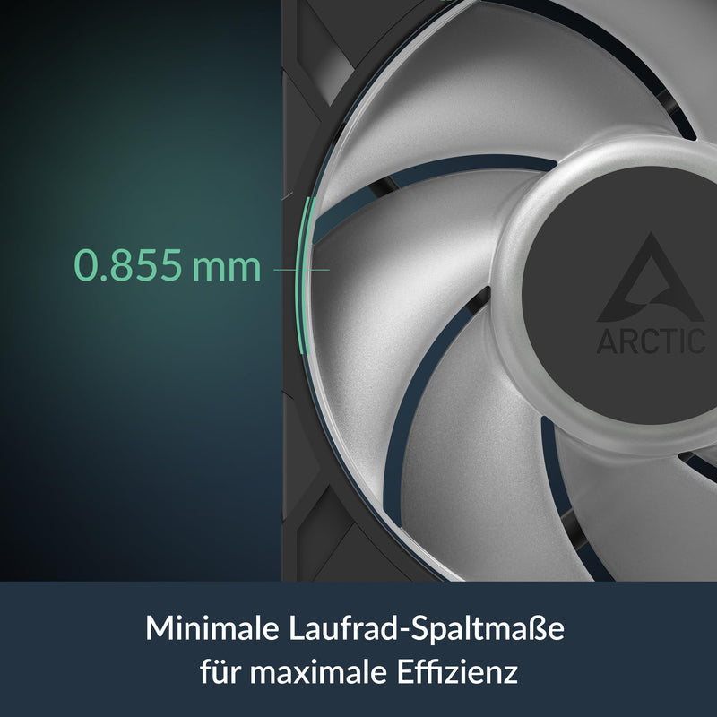 ARCTIC P12 Pro A-RGB LN - Low-Noise 120 mm Premium Fan | PWM fan with Y cable splitter, 450-2000 rpm, 0 rpm <5% PWM, 5V digital RGB, hydrodynamic plain bearing, 4-pin 1 Stück