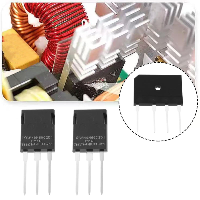 3pcs IXGR40N60C2D1 Transistors + GBJ2510 Bridge Rectifier for Switching Power Supply