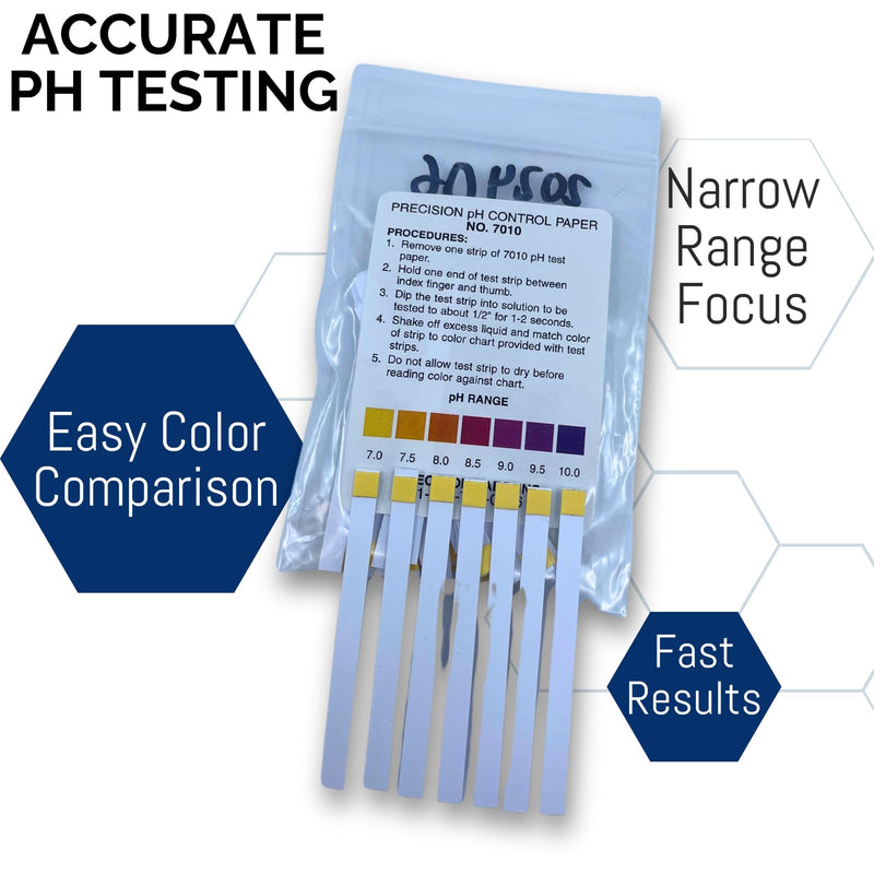 [Australia - AusPower] - Eisco Labs - pH Test Strips 7-10 Range - Narrow-Range pH Testing Kit with Broad Color Spectrum, 50 Strips 
