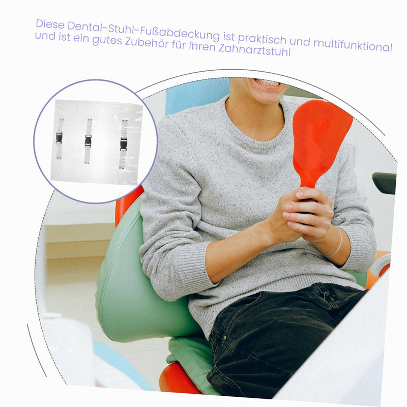 Transparent Dental Chair Foot Protection Cover 46 x 42 cm Washable Easy Care Foot Mat for Dental Chair Protection and Hygiene in the Treatment Chair