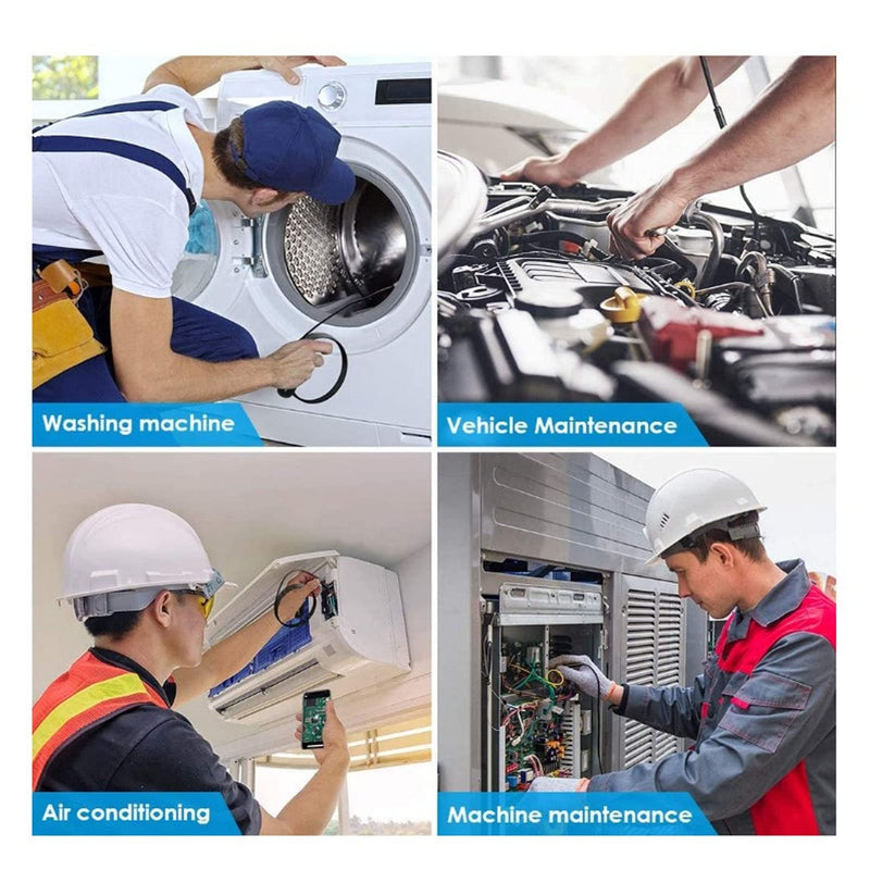 [Australia - AusPower] - USB Industrial Endoscope Inspection Camera with 6 LED Lights for Drain Inspection System IP67 Waterproof(1m / 3.3ft) 