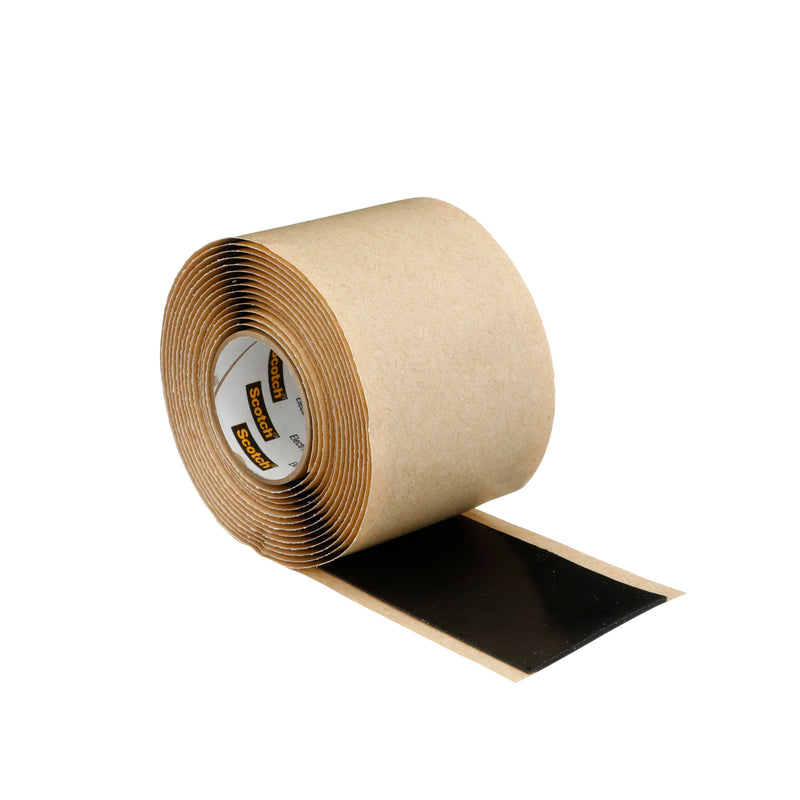 3M Scotch Rubber Mastic Tape 2228, 2 in x 10 ft, Black, Conformable, Self–Fusing, Electrical Insulating, Moisture Sealing, Indoor and Outdoor Applications, 65 mil Thick, 1 Roll