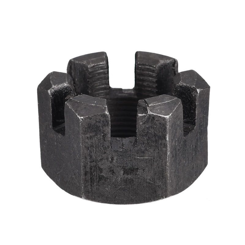 [Australia - AusPower] - Hexagon Slotted Nuts with Fine Thread, M18 x 1.5mm GB58 Carbon Steel Hex Castle Nuts Black - Pack of 5 M18x1.5mm(5pcs) 