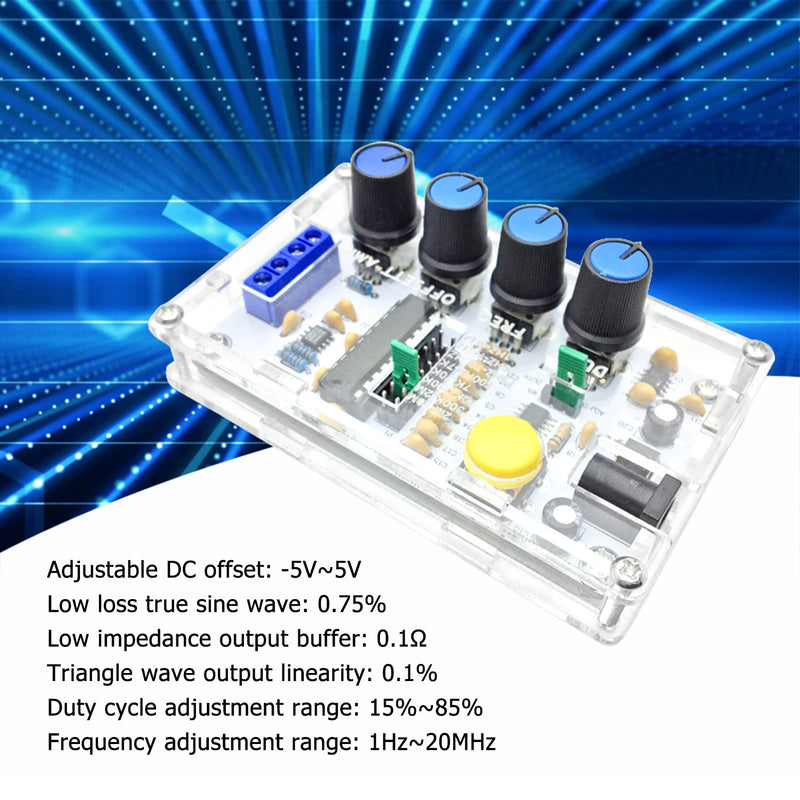 [Australia - AusPower] - MAX038 Signal Generator, DIY Kit 1Hz-20MHz Function Generator Can Output Triangle Axis, Rectangular Wave, Sine Wave and Forward and Reverse Saw Tooth Shaft 
